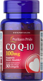 Puritan's Pride Q-SORB™ Co Q-10 100 mg / 30 Rapid Release Softgels / Item #015592